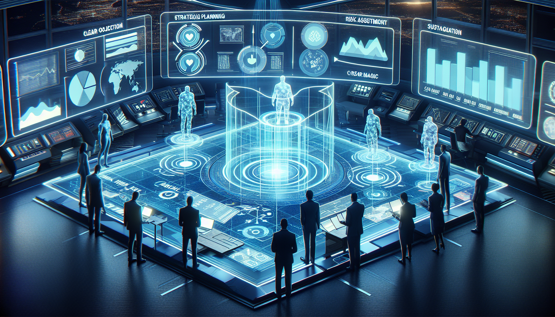 Illustration of strategic planning for long-term growth