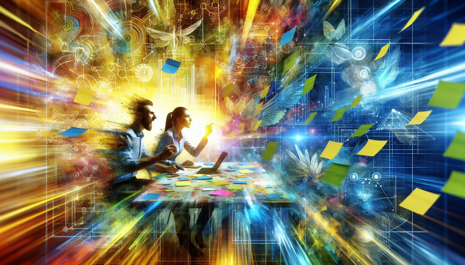 An illustration of collaborating on solutions during difficult conversations.